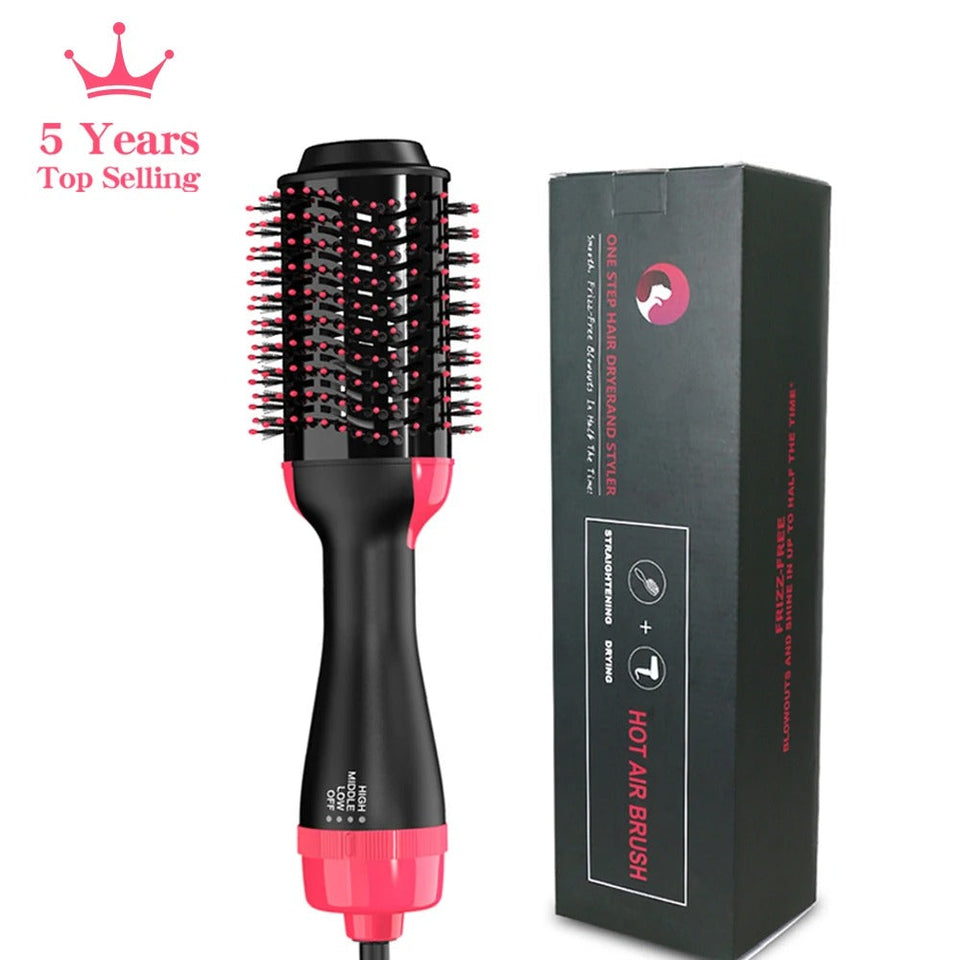 One Step 3 in 1 Hair Dryer and Volumizer / Hot Air Brush - Comb For Drying, Straightening, and Curling